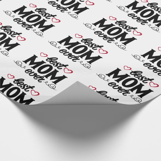 Beste Mama je Geschenkpapier (Ecke)
