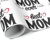 Beste Mama je Geschenkpapier (Rolleneckpunkt)
