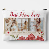 Beste Mama je Girly Niedlich Modern Happy Mothers  Zubehörtasche (Vorderseite)