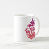 BESTE MAMA JE GLITZER CUSTOM-TYPOGRAFIE KAFFEETASSE (VorderseiteRechts)