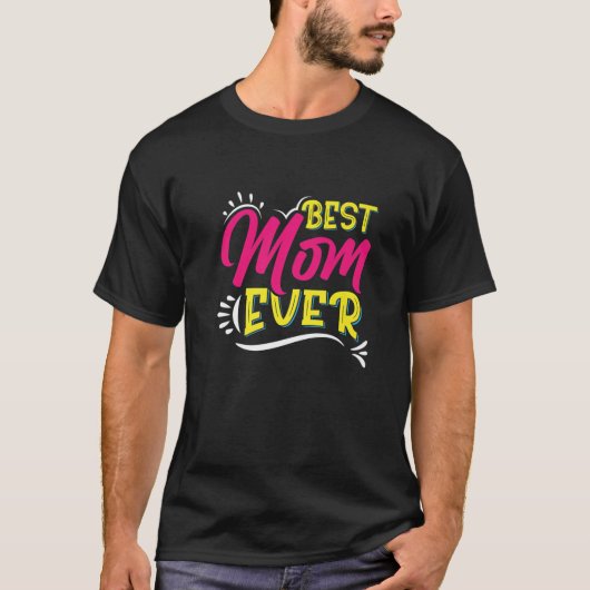 Beste Mama je glücklicher Muttertag T-Shirt (Vorderseite)
