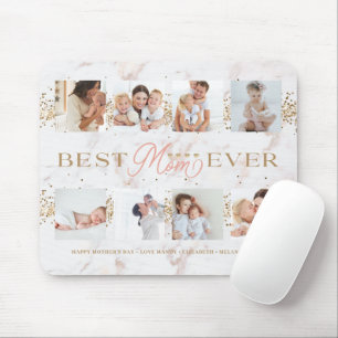 Beste Mama je Gold Glitzer 8 Fotos Muttertag Mousepad