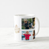 Beste Mama je Gold Lettern 9 Foto Collage Mommy Kaffeetasse (VorderseiteRechts)