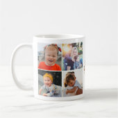Beste Mama je Gold Lettern 9 Foto Collage Mommy Kaffeetasse (Links)