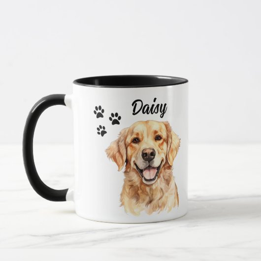 Beste Mama je Golden Retriever Personalisiert Tasse (Links)