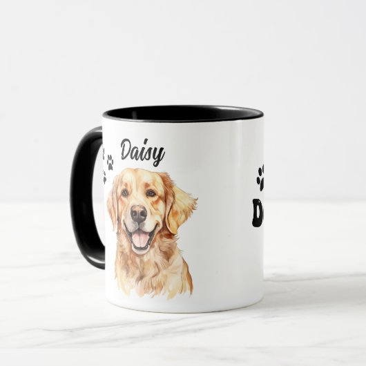 Beste Mama je Golden Retriever Personalisiert Tasse (Vorderseite Links)