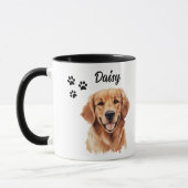 Beste Mama je Golden Retriever Personalisiert Tasse (Links)