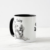 Beste Mama je Golden Retriever Personalisiert Tasse (Vorderseite Links)