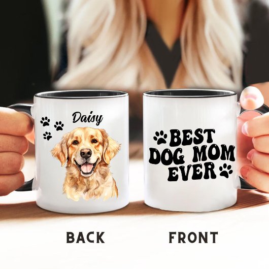 Beste Mama je Golden Retriever Personalisiert Tasse