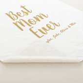 Beste Mama je goldenes benutzerdefiniertes Skript Sherpadecke (3/4)