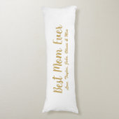 Beste Mama je goldfarbenes, benutzerdefiniertes Sk Seitenschläferkissen (Vorderseite Vertikal)