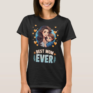 Beste Mama je - Grafischer T - Shirt