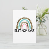 Beste Mama je Grußkarte Karte (Stehend Vorderseite)
