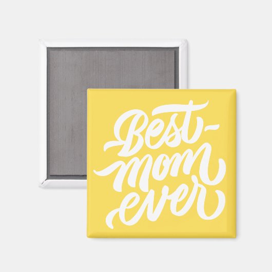 Beste Mama je handgeschriebene Skripttypografie Ge Magnet (Vorderseite/Rückseite)