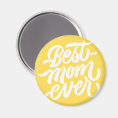 Beste Mama je handgeschriebene Skripttypografie Ge Magnet (Vorderseite/Rückseite)