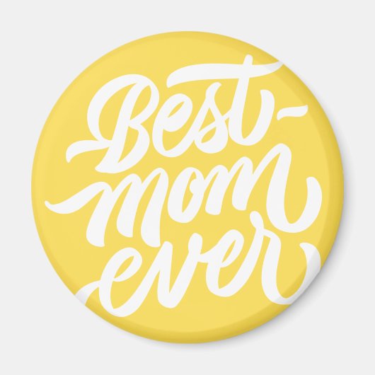 Beste Mama je handgeschriebene Skripttypografie Ge Magnet (Vorne)