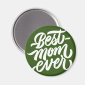 Beste Mama je handgeschriebene Skripttypografie Gr Magnet (Vorderseite/Rückseite)