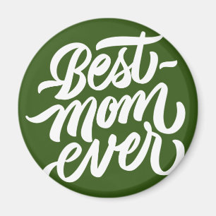 Beste Mama je handgeschriebene Skripttypografie Gr Magnet