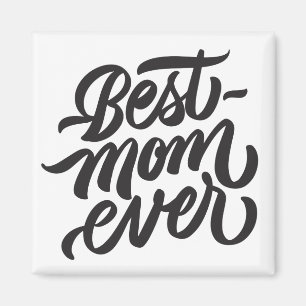 Beste Mama je handgeschriebene Skripttypografie Magnet