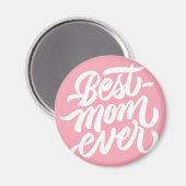 Beste Mama je handgeschriebene Skripttypografie Pi Magnet (Vorderseite/Rückseite)