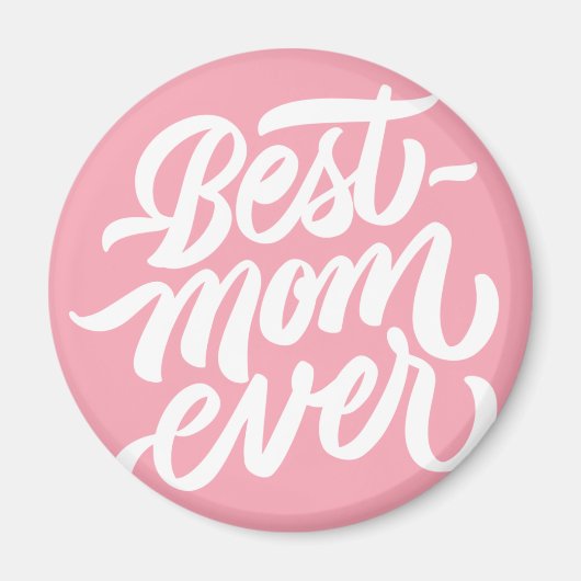 Beste Mama je handgeschriebene Skripttypografie Pi Magnet (Vorne)