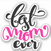 Beste Mama je | HAPPY MUTTER'S DAY Sticker (Vorderseite)