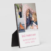 Beste Mama je Heftschrift Bearbeitbar 3 Foto Fotoplatte (Seite)