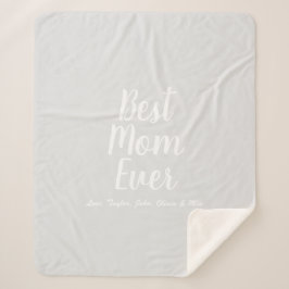 Beste Mama je hellgrau, benutzerdefiniert, stilvol Sherpadecke