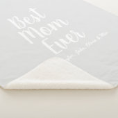 Beste Mama je hellgrau, benutzerdefiniert, stilvol Sherpadecke (3/4)