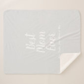 Beste Mama je hellgrau, benutzerdefiniert, stilvol Sherpadecke (Vorderseite (Horizontal))