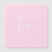 Beste Mama je hellrosa minimalistischer Magnet (Vorderseite)