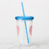 Beste Mama je Herz Acryltrinkbecher (Links)