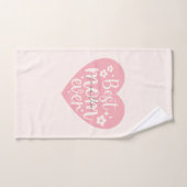 Beste Mama je Herz Badhandtuch Set (Handtuch)