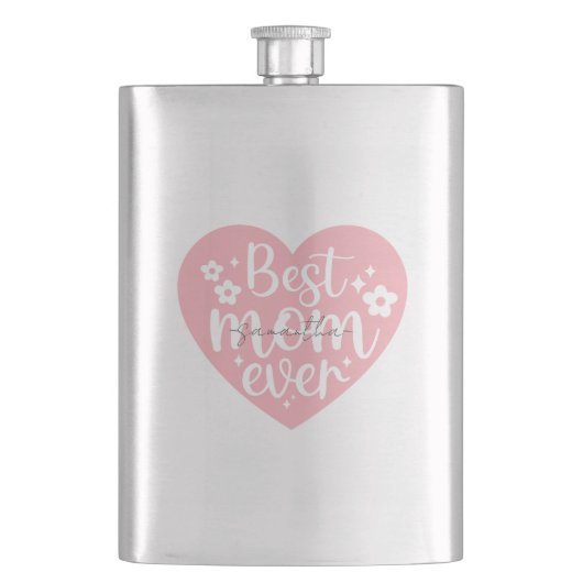 Beste Mama je - Herz Flachmann (Vorderseite)