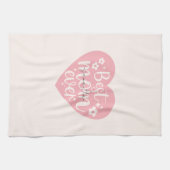 Beste Mama je - Herz Geschirrtuch (Horizontal)