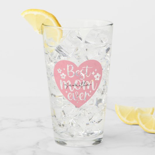 Beste Mama je Herz Glas (Vorderseite Ice)