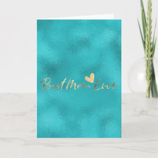 Beste Mama je Herz Karte (Vorderseite)