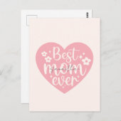 Beste Mama je - Herz Postkarte (Vorne/Hinten)