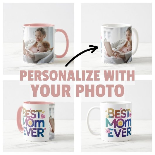 Beste Mama je Herz und Blume Kaffeetasse