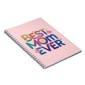 Beste Mama je Herz und Blume Notizblock (Rechte Seite)