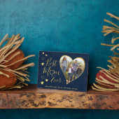 Beste Mama je Herzfamilien Foto Muttertag Fotoplatte (Seite)