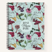 Beste Mama je Hummingbird Colibri Exotische Blume Notizblock (Vorderseite)