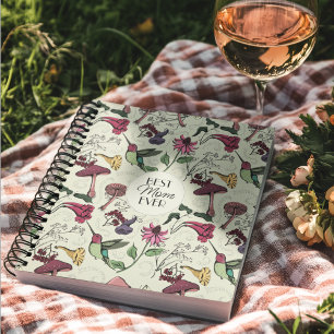 Beste Mama je Hummingbird Colibri Exotische Blume Notizblock