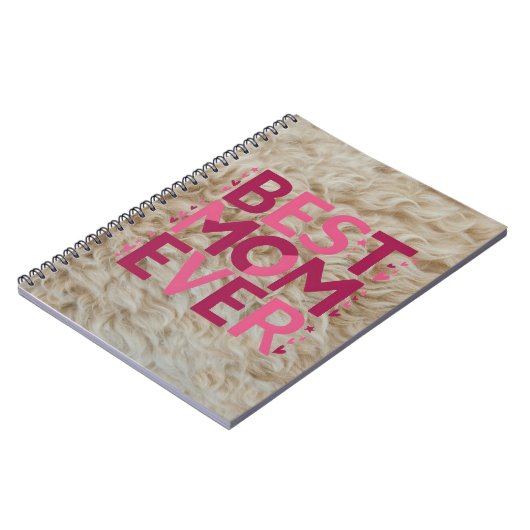 Beste Mama je in trendy rosa Typografie Niedliche Notizblock (Linke Seite)