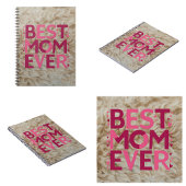 Beste Mama je in trendy rosa Typografie Niedliche Notizblock