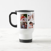 Beste Mama je individuelles Foto Collage Herz Reisebecher (Links)