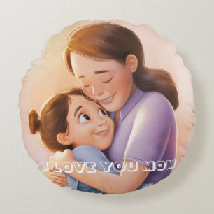 Beste Mama je individuelles Foto Rundes Kissen