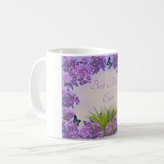 "Beste Mama je" Kaffeetasse (Vorderseite Links)
