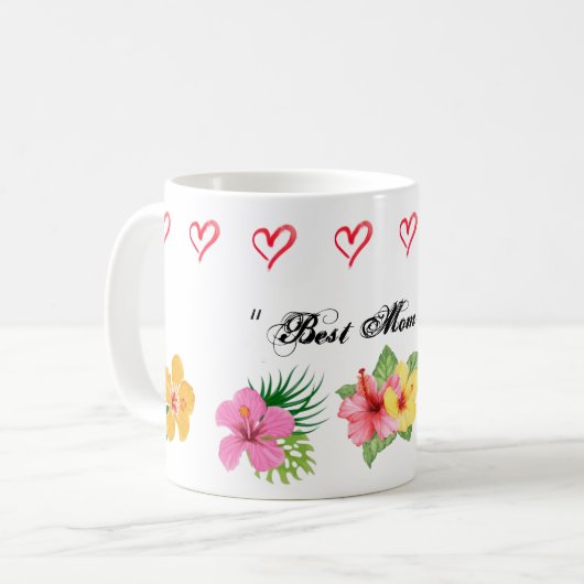 Beste Mama je Kaffeetasse (Vorderseite Links)
