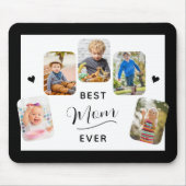 Beste Mama je Kalligraphie 5 Foto Mousepad (Vorne)